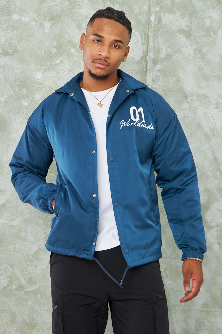 Veste bleue épaisse 