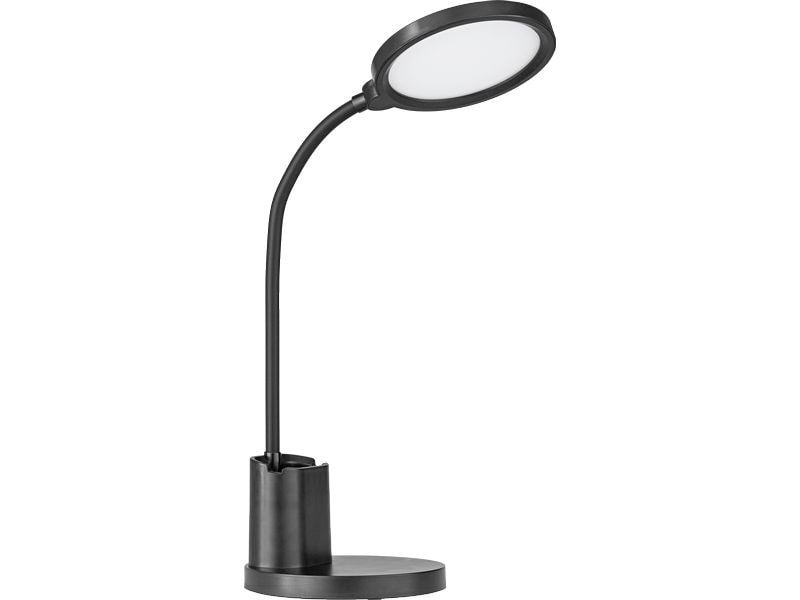 EGLO Leuchten Tischleuchte BROLINI LED 2.1W 2700-6500K Schw Moderne LED-Akkutischleuchte mit flexiblem Hals und Stifthalter für Büro und Homeoffice