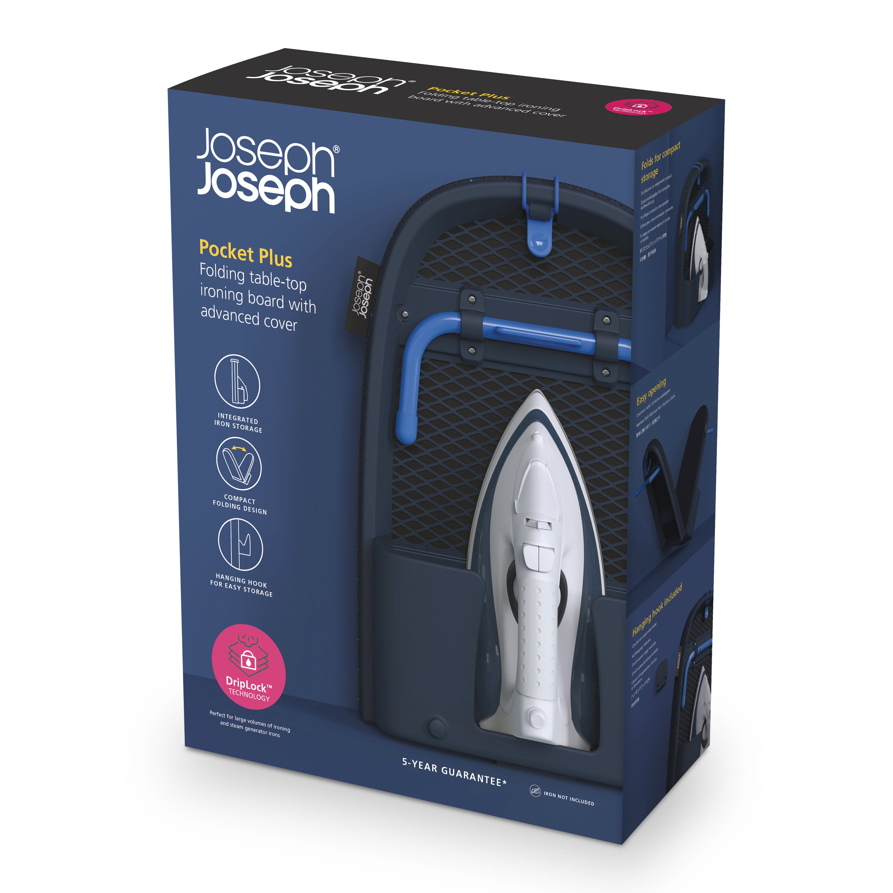 Joseph Joseph Pocket Plus Vouwbare Strijkplank - Donkerblauw