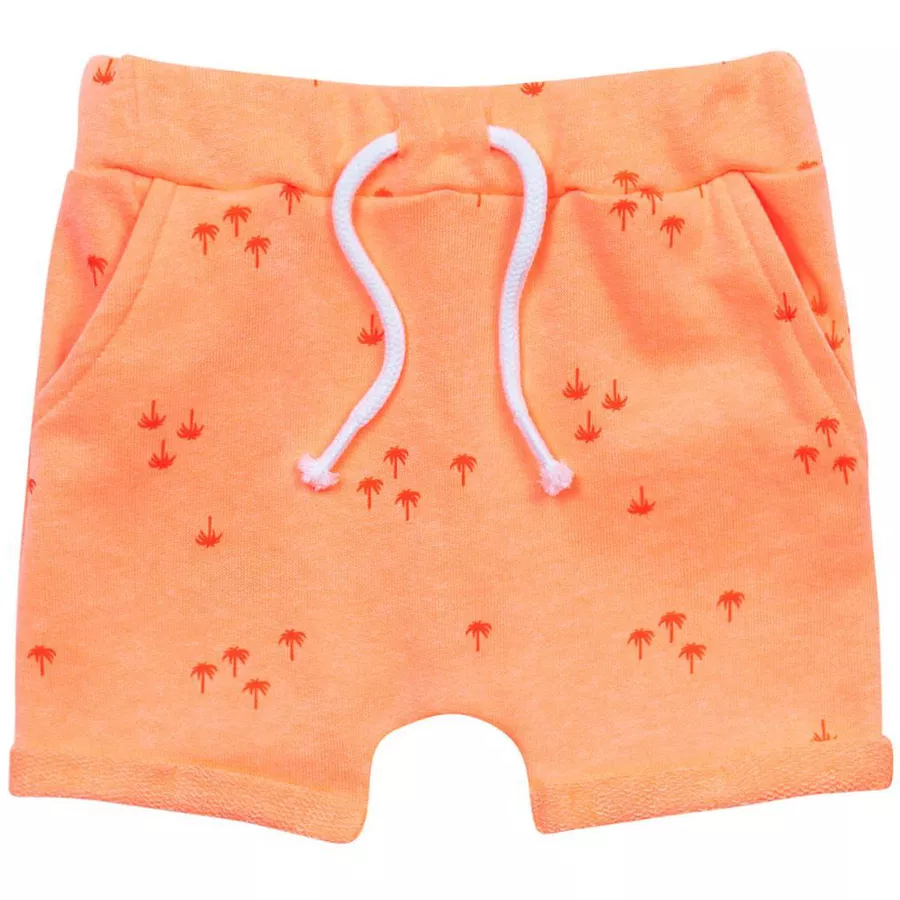 MINOTI Shorts und T-Shirt im Set GrauOrange