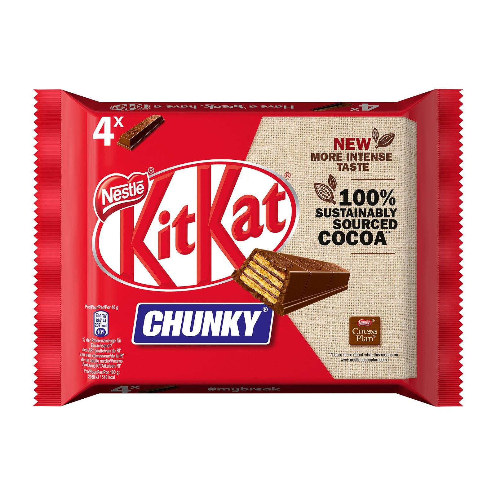 Kitkat Chunky Classic Schokoriegel 4er Multipack
