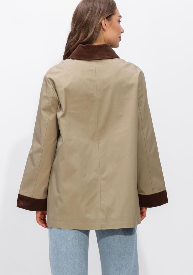 beige studio ar trenchcoats fiora cotton twill