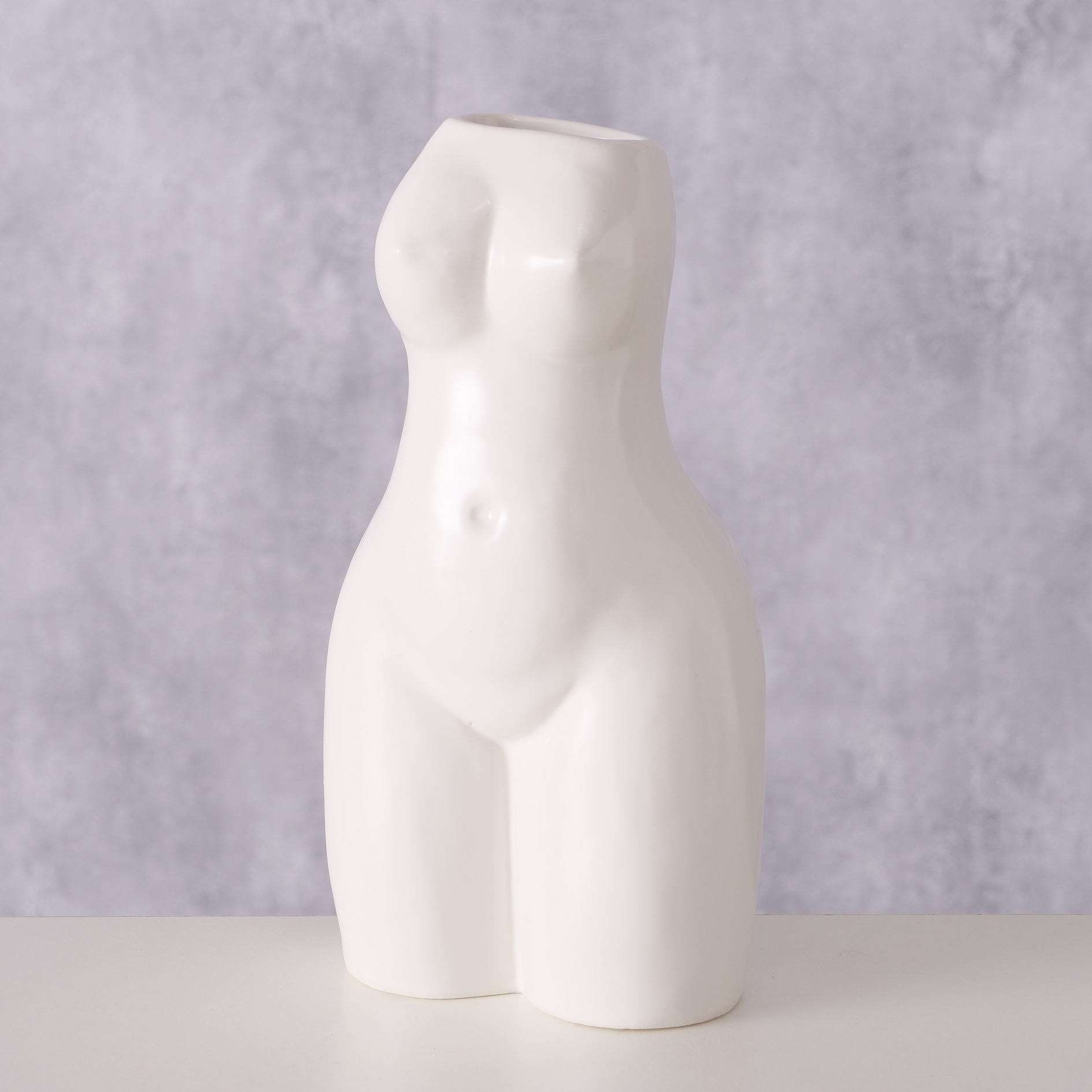 Vase - weiß matt - Porzellan