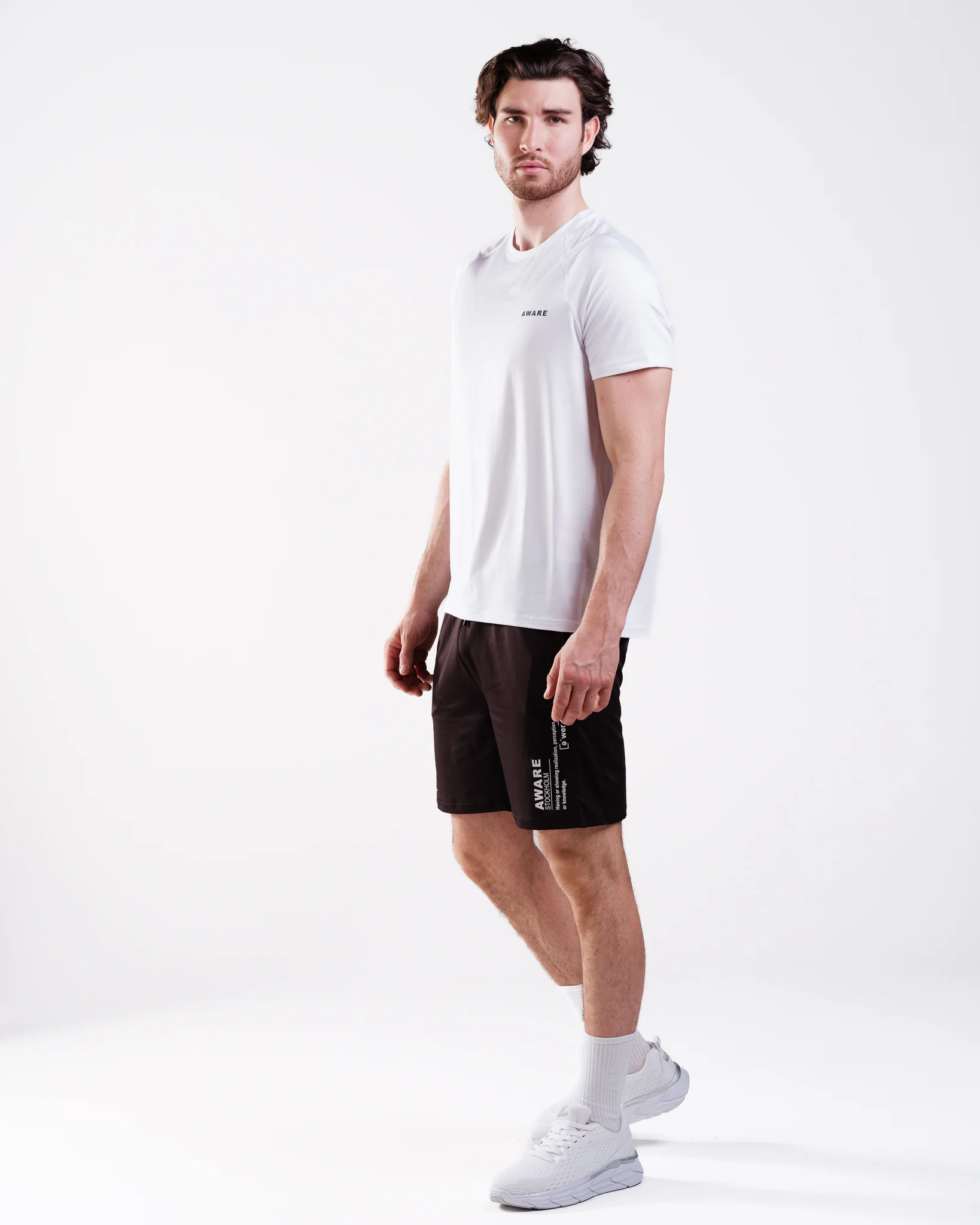 AWARE Performance Tee White