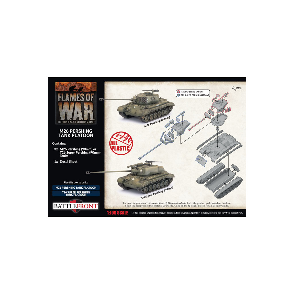 Flames of War - M26 Pershing Tank Platoon