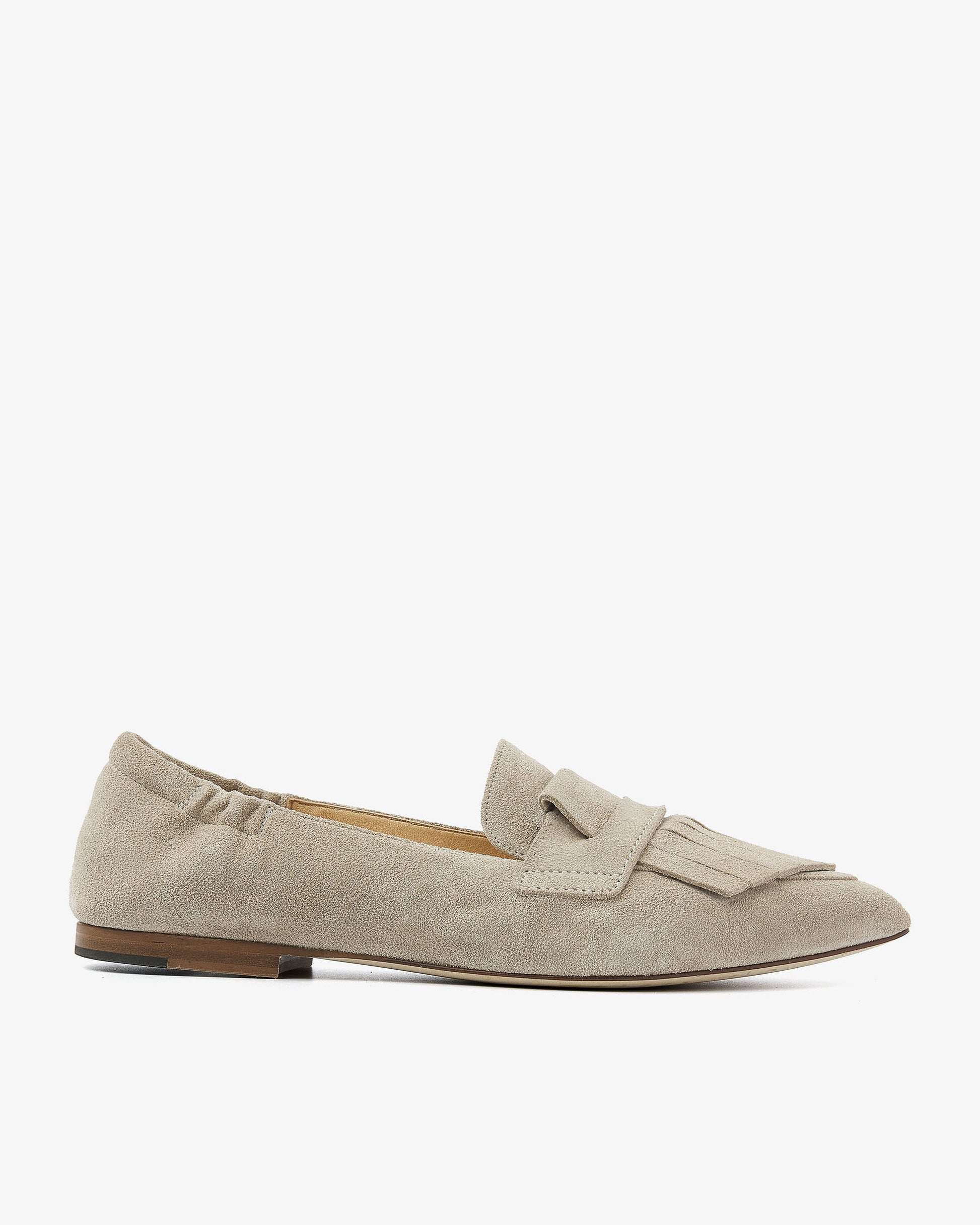 VIA VAI grijze dames loafers Lola Oakley