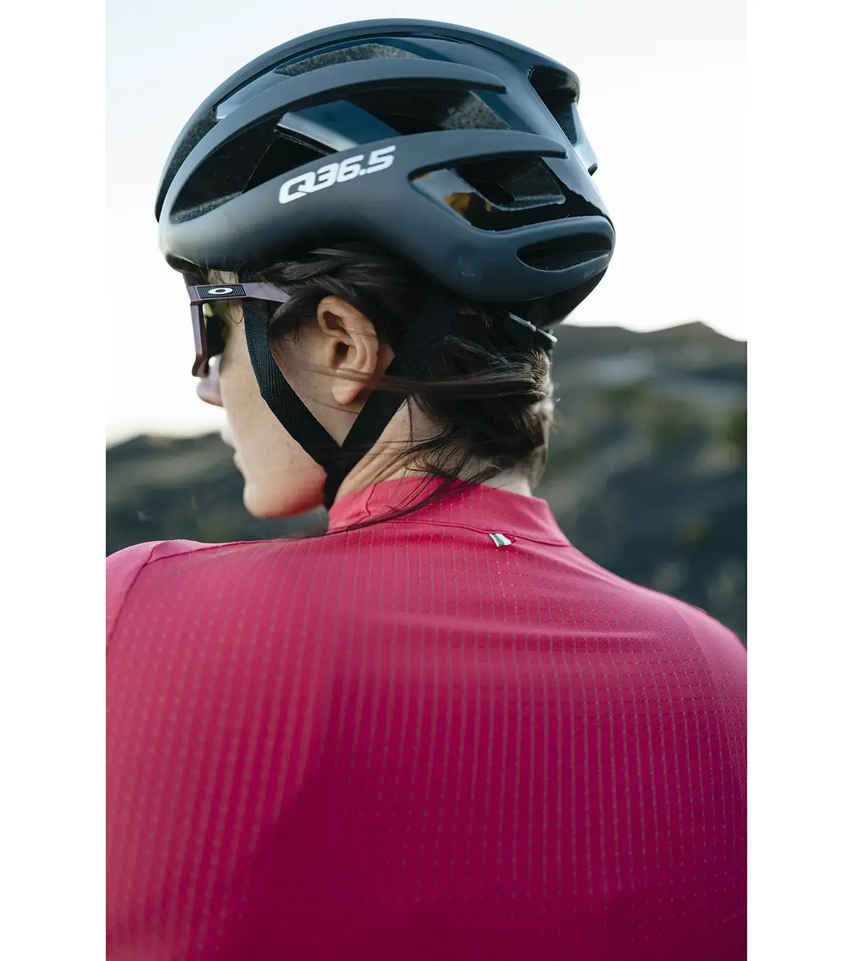 Q36.5 L1 Pinstripe PRO Fietsshirt Korte Mouwen Rood Dames