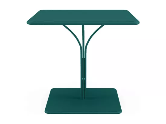 Table de jardin L.80 cm en métal - Bleu canard - MIRMANDE de MYLIA