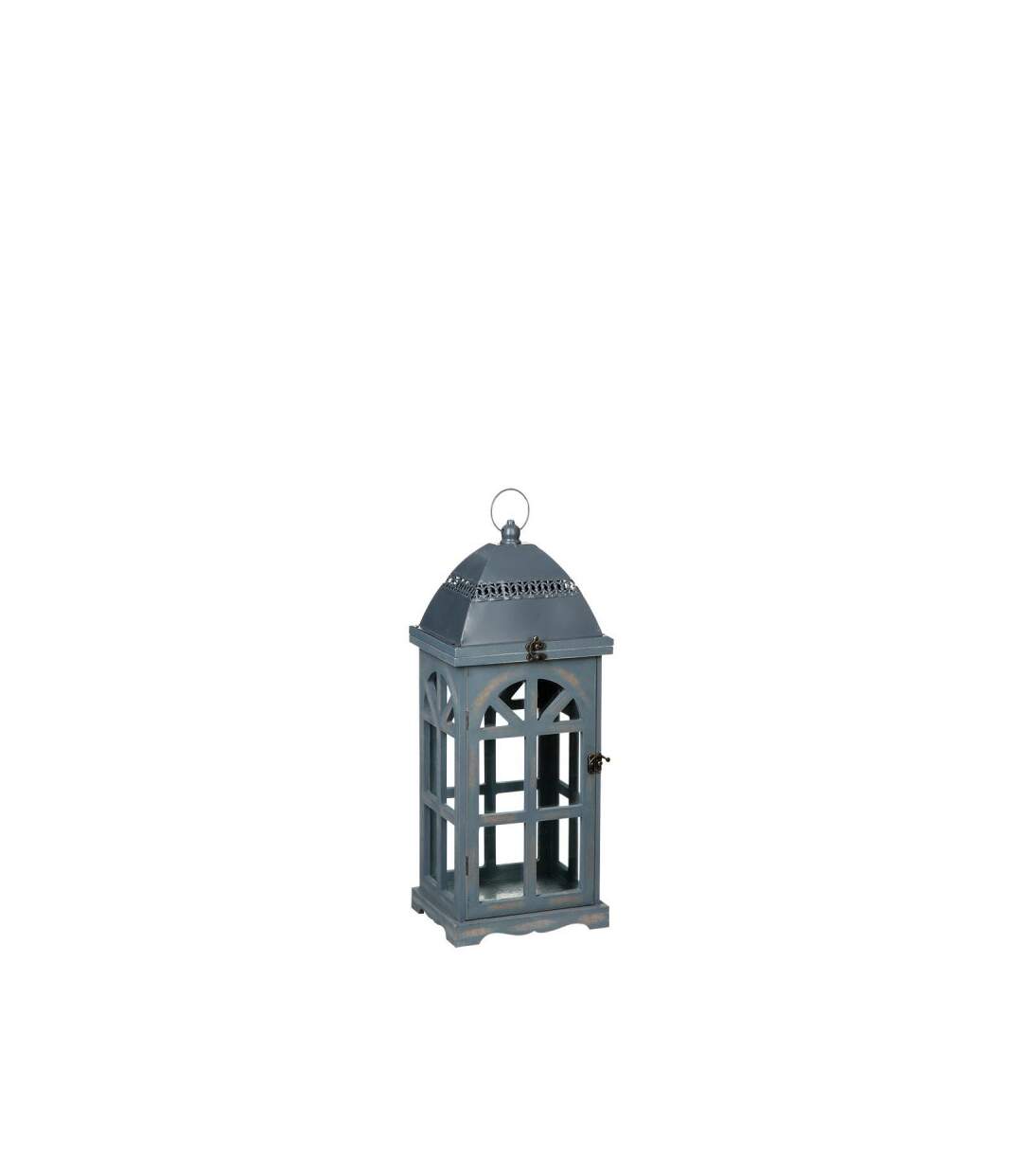 Lot de 2 Lanternes Bois Gris