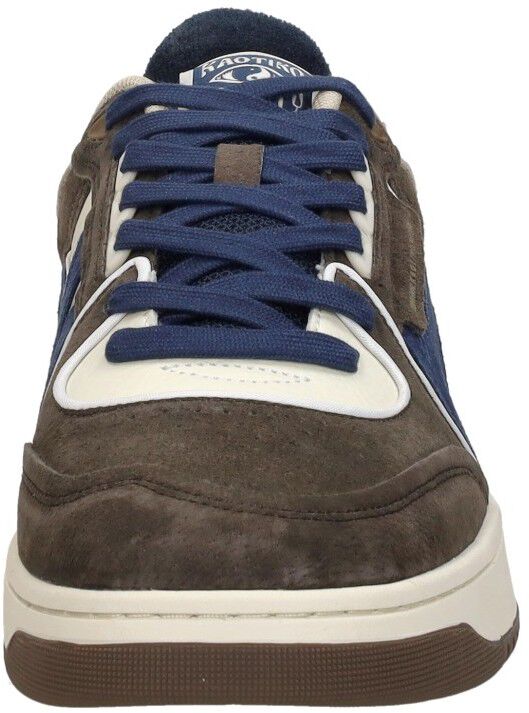 Kaotiko Boston Piping Suede donkerbruin