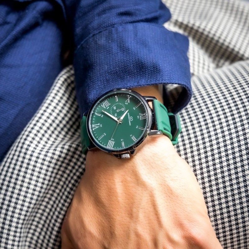 Montre Homme GIORGIO bracelet Silicone Vert