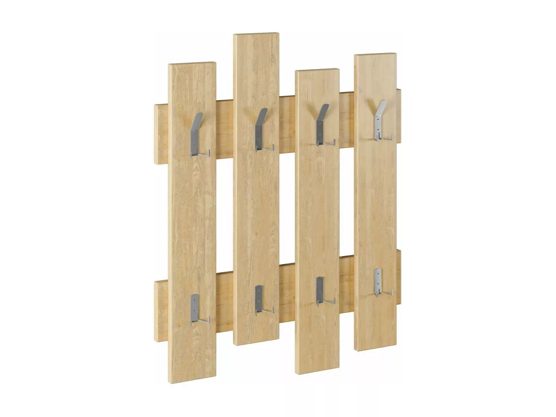 Portemanteau Dpons, Portemanteau, Surmatelas, Cintre mural, 64x4 h79 cm, Chêne
