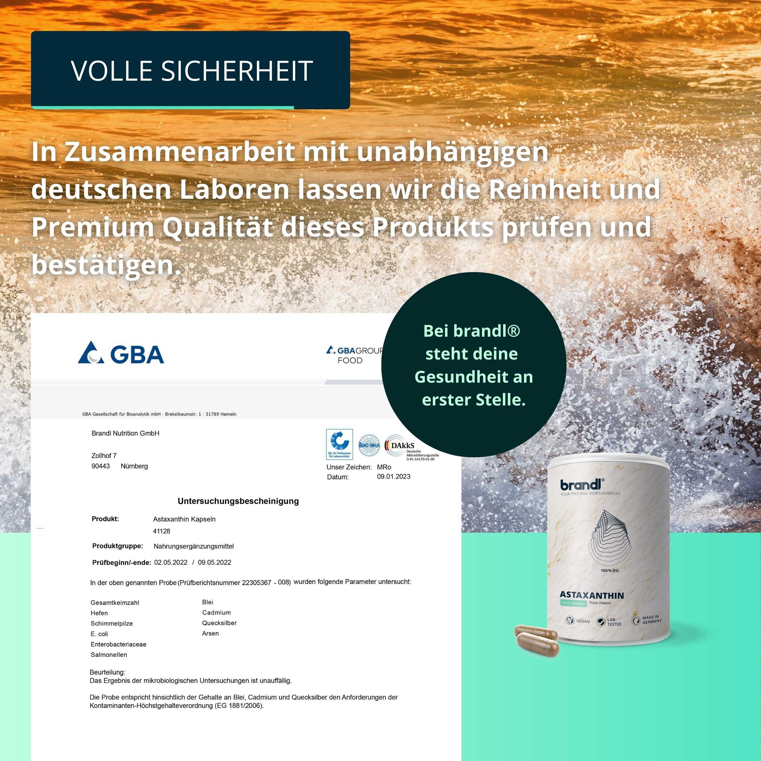 brandl® Astaxanthin mit Antioxidantien