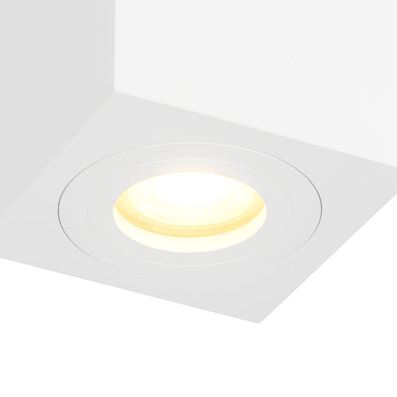 Moderne badkamer op locatie, wit vierkant, IP44 - Capa