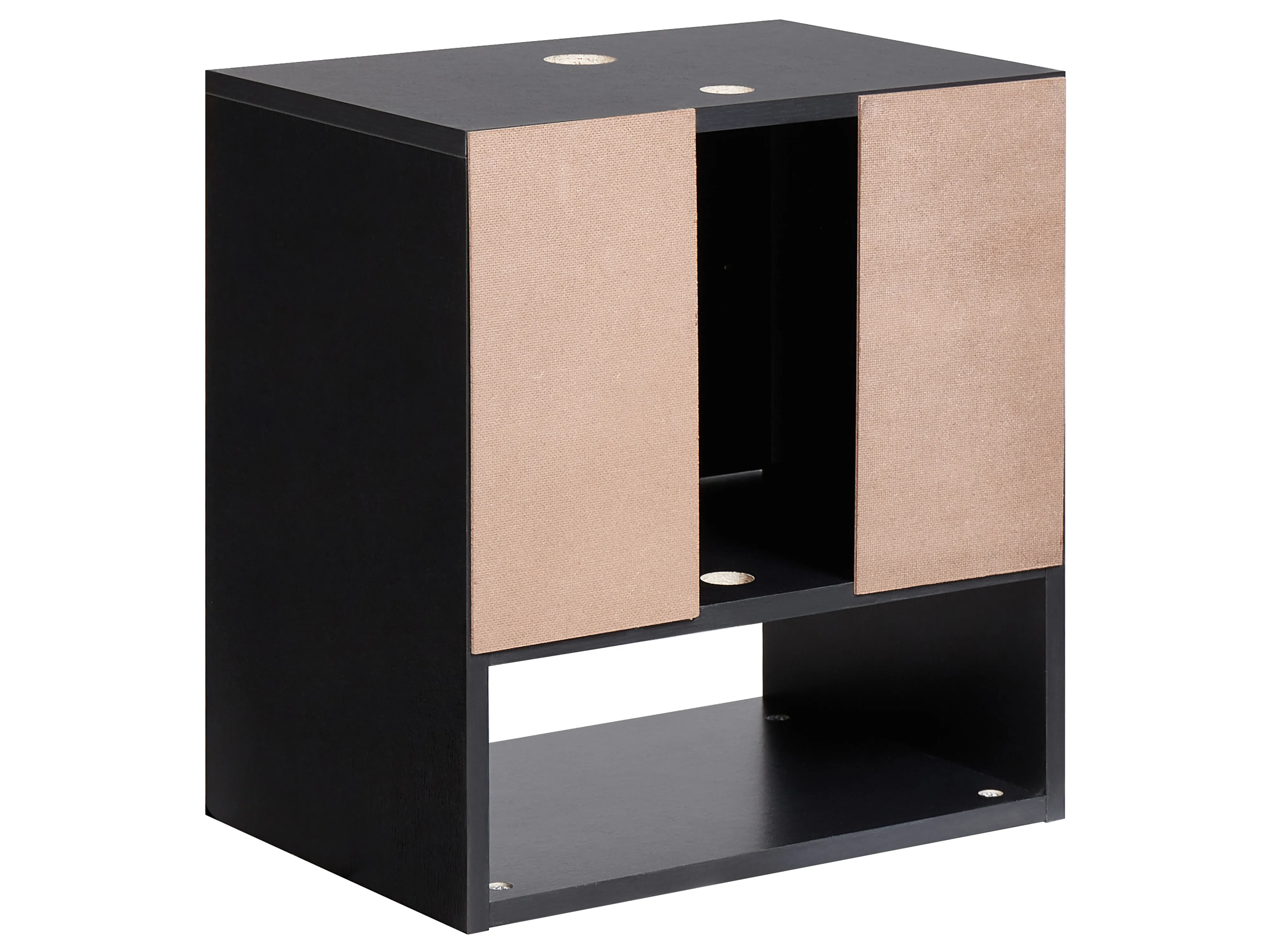 Wandgemonteerde wastafelkast LIMERIA 45 cm Zwart