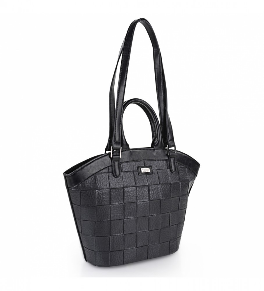 Bolsa tote Lois com alça dupla LOIS 316581 preta