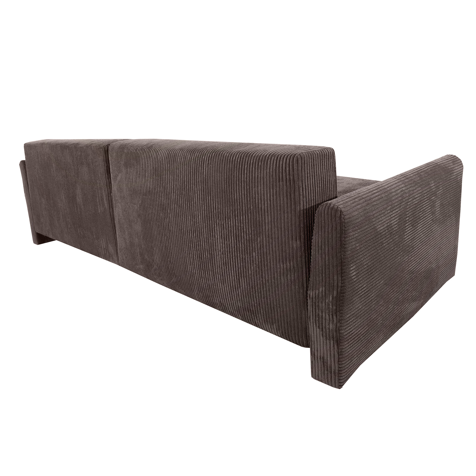 Ecksofa - braun - Liegefunktion und Bettkasten
