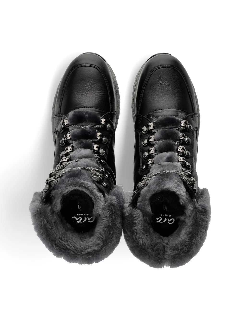 Stiefelette Osaka schwarz-grau