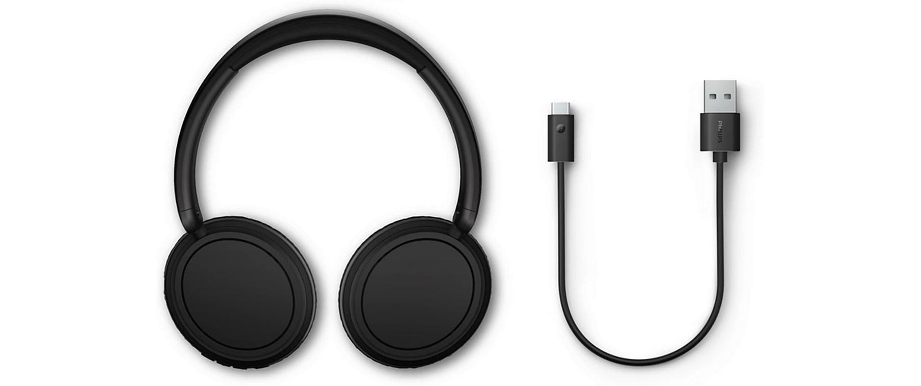 Wireless Over-Ear-Kopfhörer Serie 5000 SchwarzKabellose Over-Ear-Kopfhörer mit langer Akkulaufzeit und passive Geräuschunterdrückung