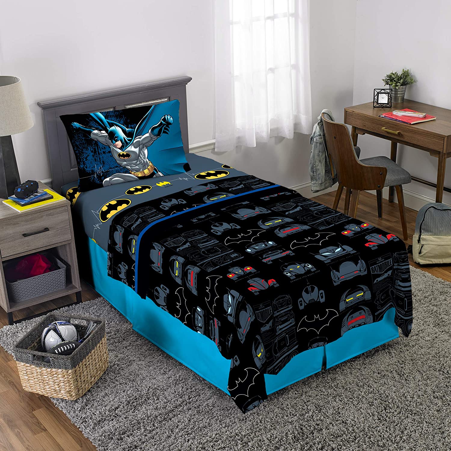 Twin Super Mario 3-Piece Bed Sheet Set.1 Flat Sheet 1 Fitted Sheet 1 Pillow Cases