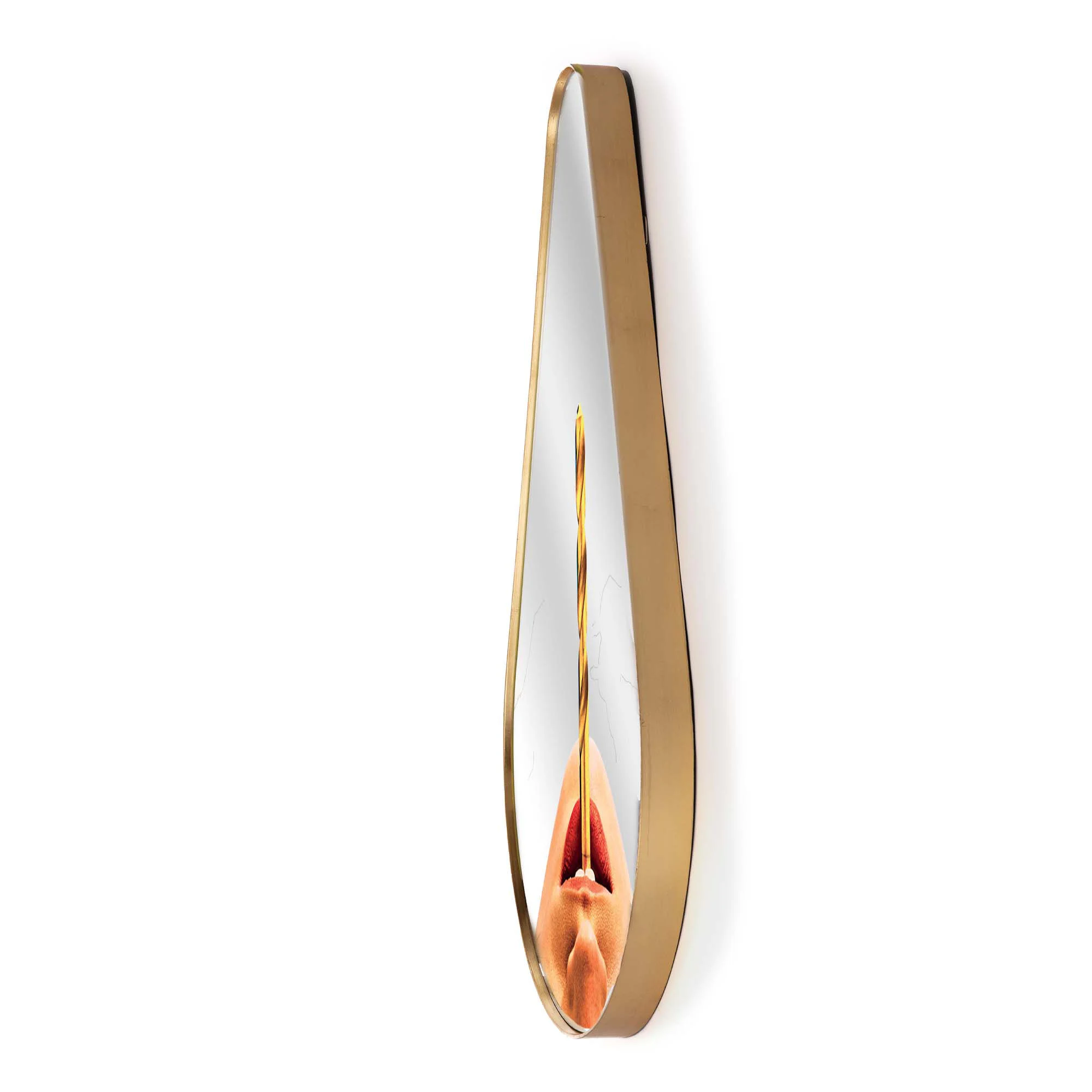 TOILETPAPER PEAR - Mirroir mural bois | Multicolore