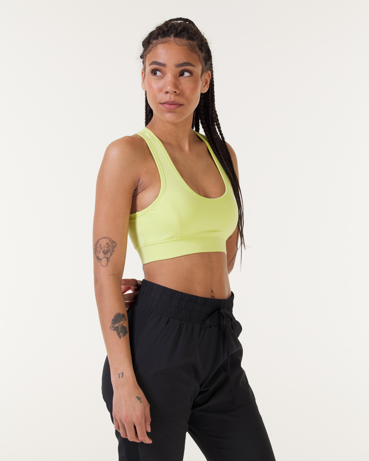 LEVITY Breeze Sports Bra Yellow Kiwi