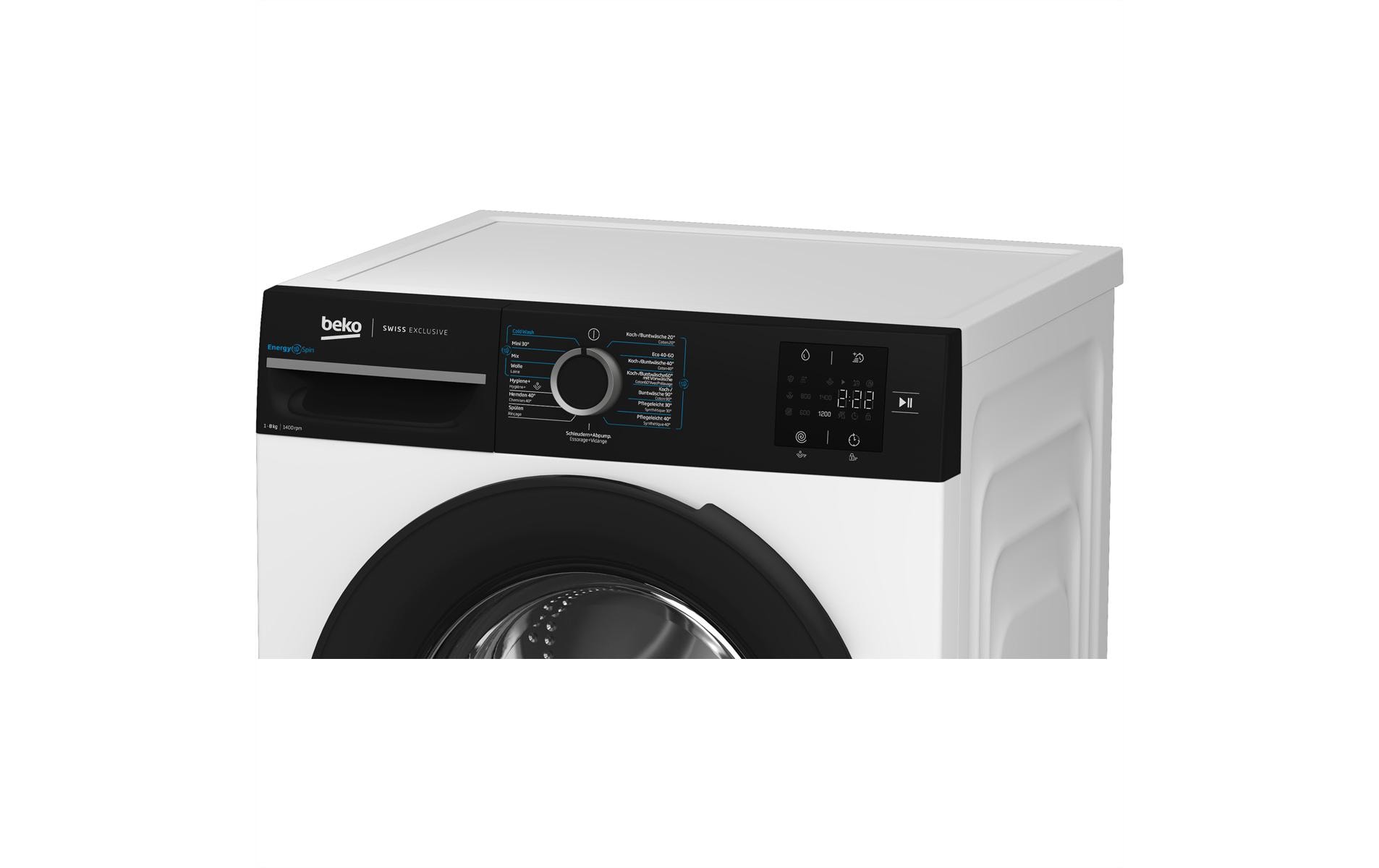 Waschmaschine WM218 Links<br>Frontlader mit 8 kg Ladekapazität