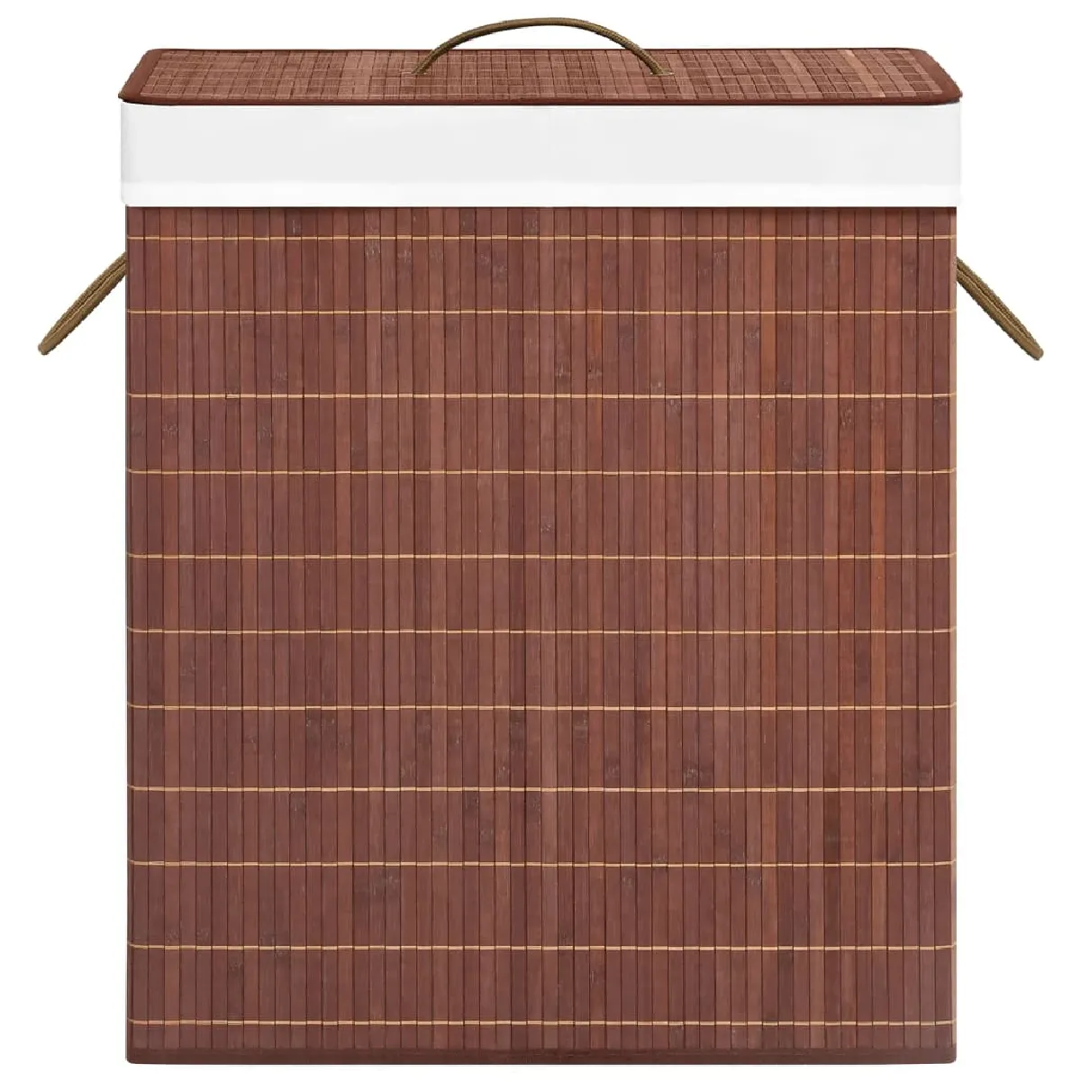 Panier à linge vidaXL - Bambou marron 100L