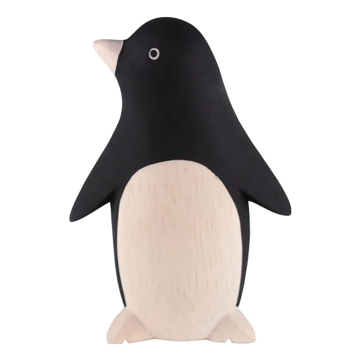 T-Lab Figurine en bois Pingouin