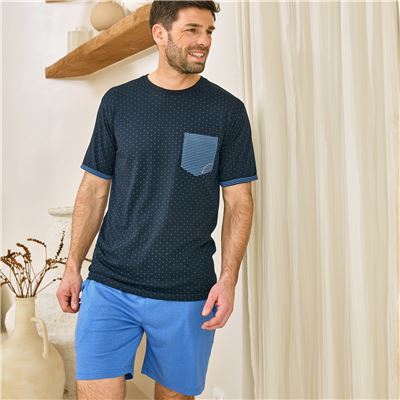 Pyjama short homme micromotif - HECHTER STUDIO