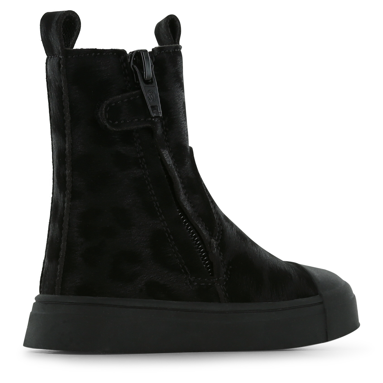 Shoesme zwarte chelseaboot met panterprint Microleer | Sale