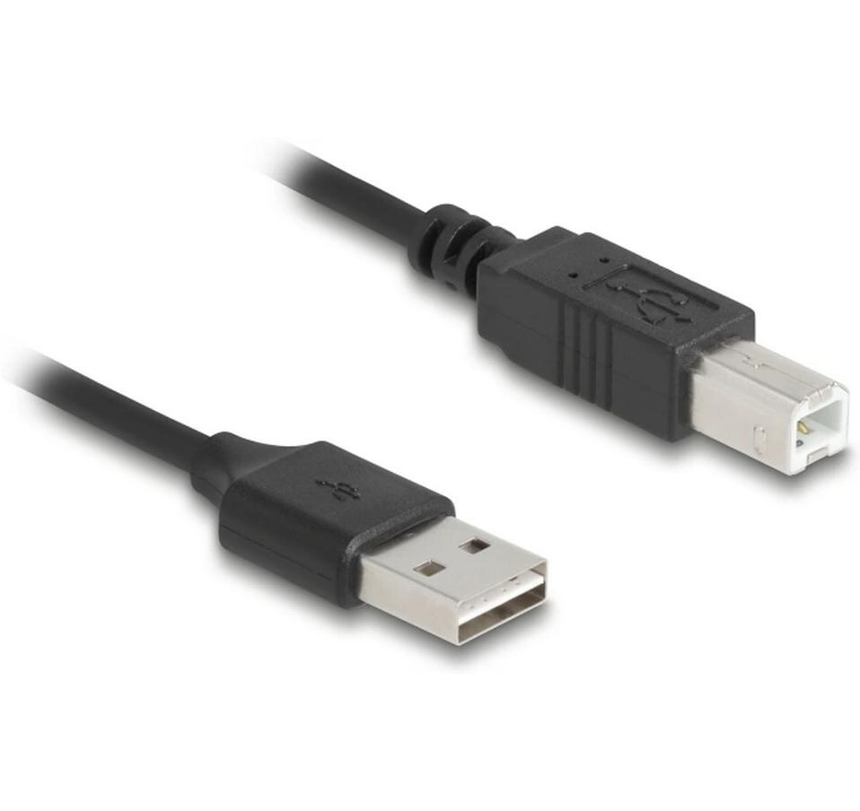 USB 2.0-Spiralkabel USB A - USB B 0.8 mFlexibles Spiralkabel für USB-Verbindungen