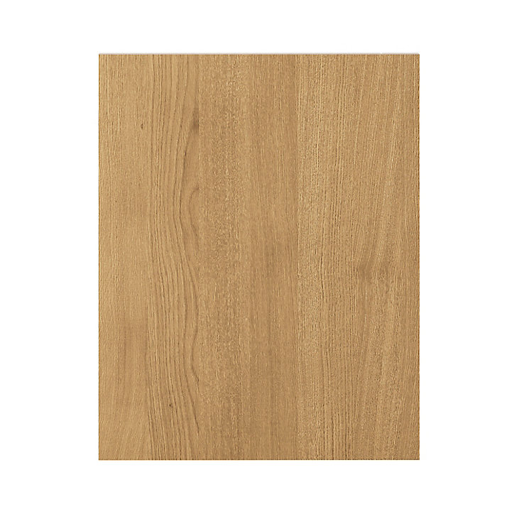 Côté de remplacement bas gauche Goodhome Verbena chêne massif H. 72 cm x l. 57 cm x Ep. 18 mm