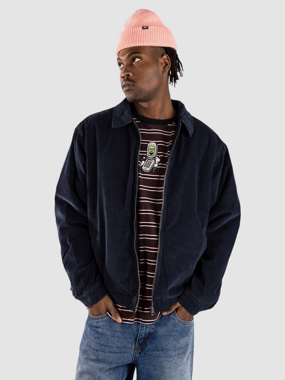 Element Parker Cord Jacket blue nights