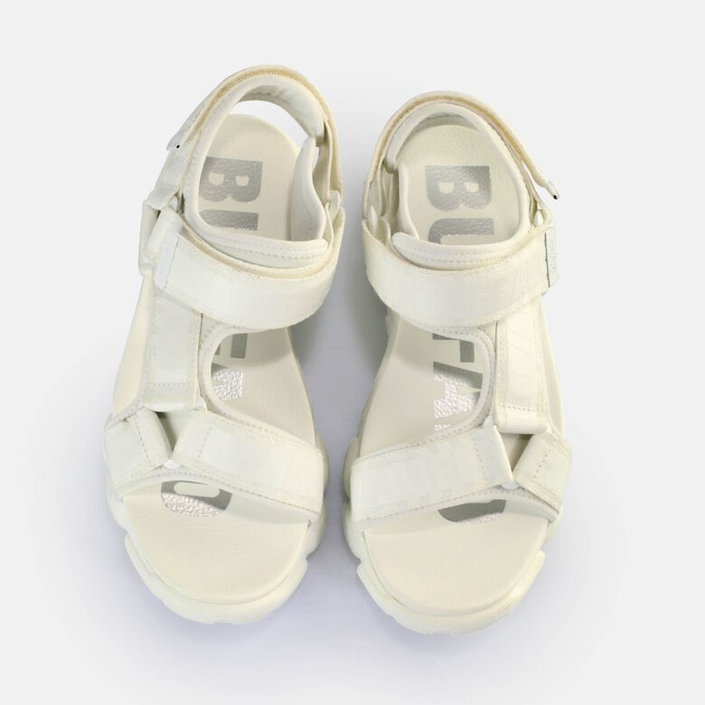 CLD Tec Sandales à plateforme véganes, blanc