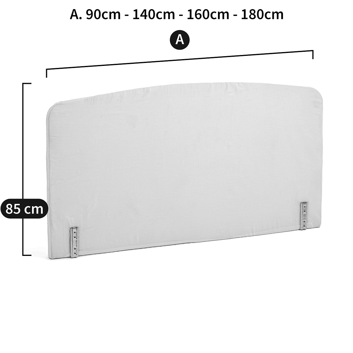 LA REDOUTE INTERIEURS<br>Cabeceira para capas, formato curvo, Gatine