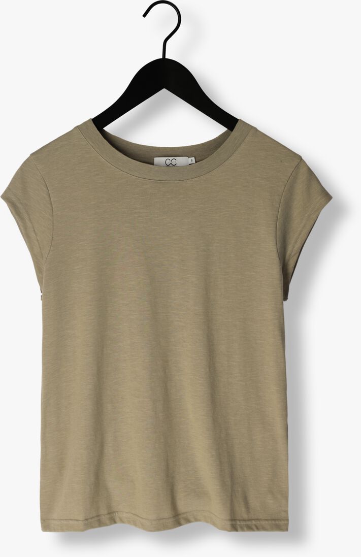 CC HEART olijf cc heart t-shirt cc heart basic t-shirt (b0017)