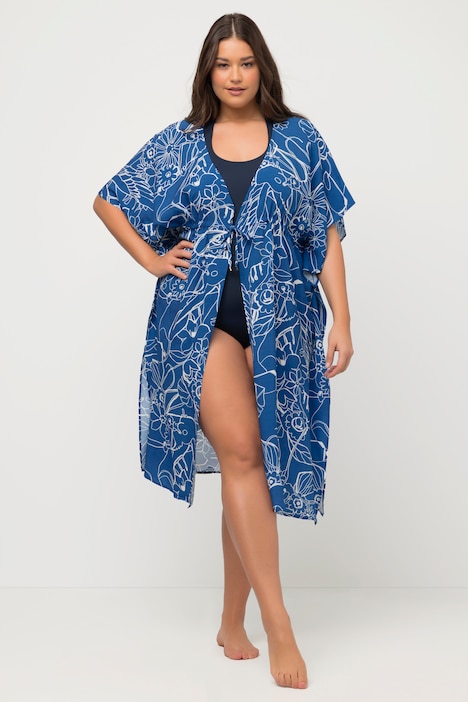 Kaftan, Tukan, Bindeband, lässig weit, Halbarm