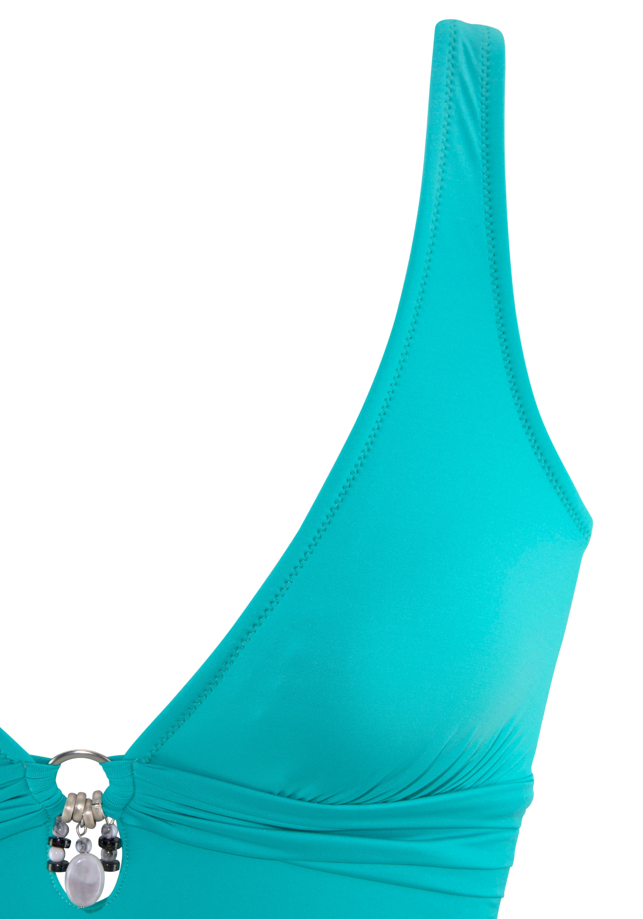 Bruno Banani Badeanzug , mit silberfarbenem Accessory