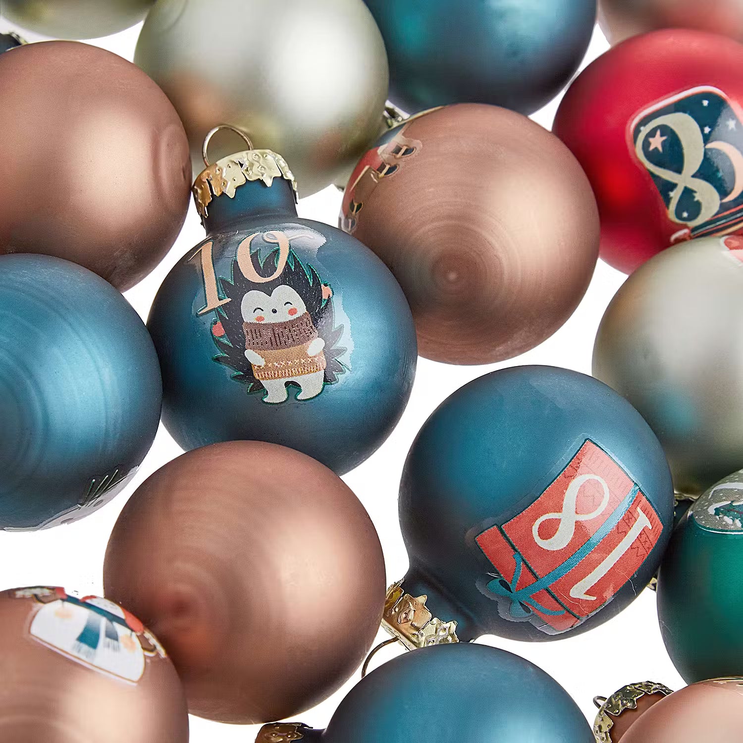 ADVENT Weihnachtskugelset 24-tlg.