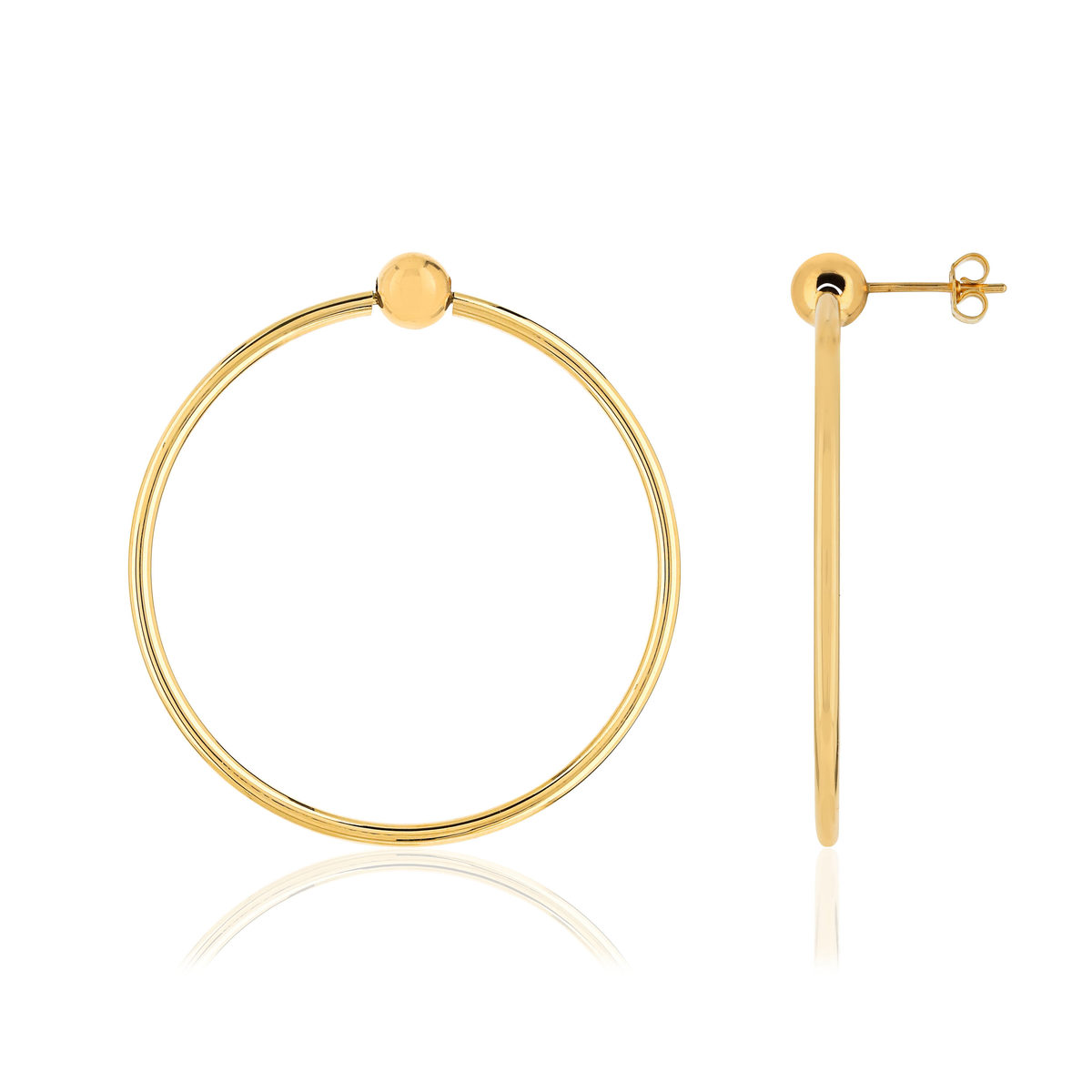 Boucles d'oreilles or jaune 375