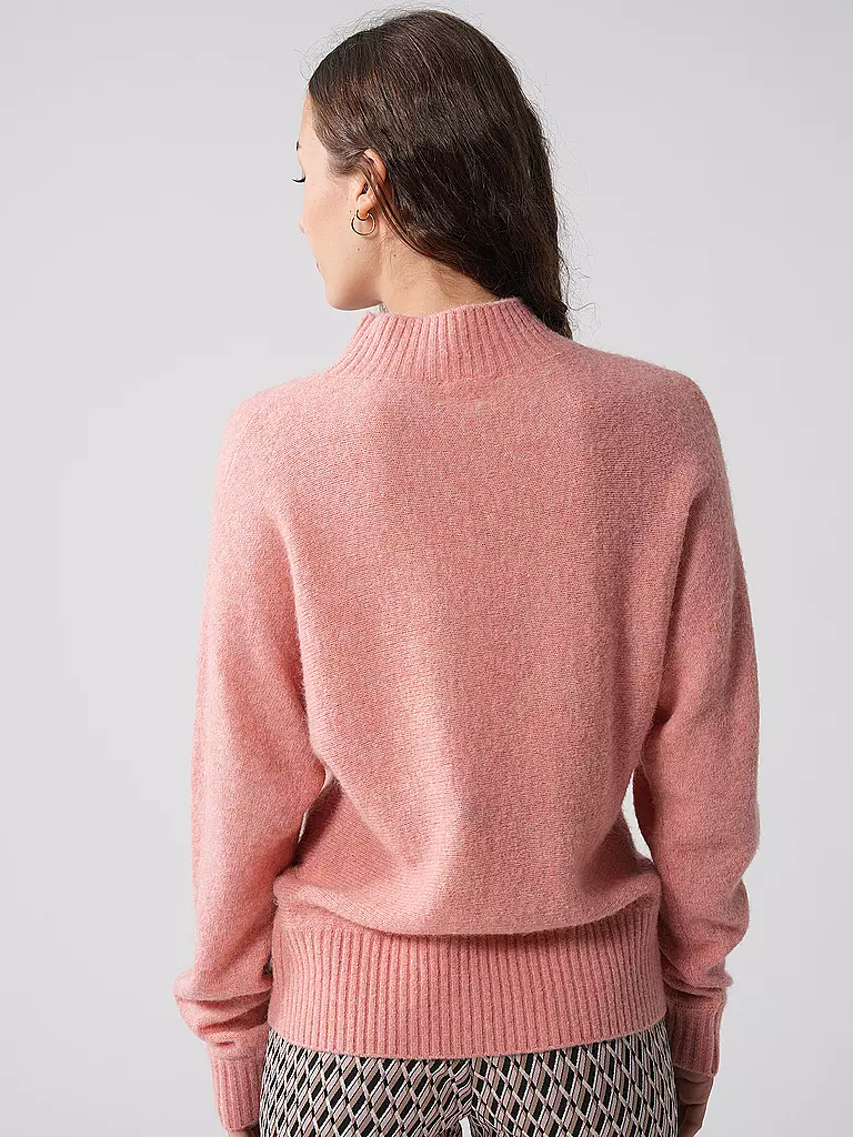 OPUS Rollkragenpullover PANWERP rosa