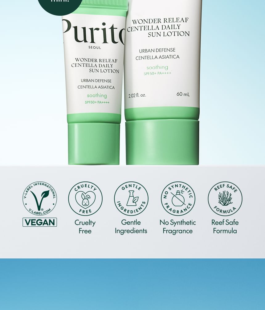 Purito SEOUL - Wonder Releaf Centella Dagelijkse Zonnelotion Mini
