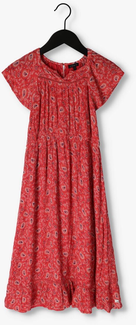 IKKS rode ikks maxi jurk robe longue mc