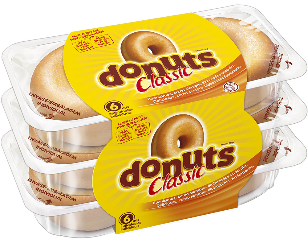 DONUTS CLASSIC GLACÉ 6UN 300G