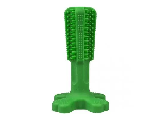 Duvo  Chew´n play børste, grøn 12x7,6 cm