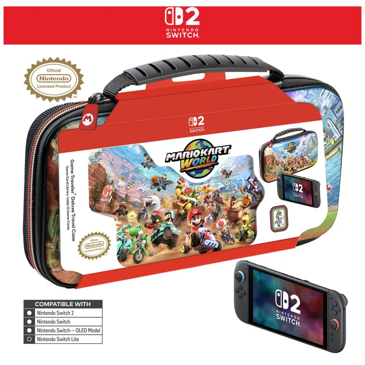 Deluxe Travel Case NS212 (Mario Kart World) - Nintendo Switch 2 /Switch/Switch-OLED