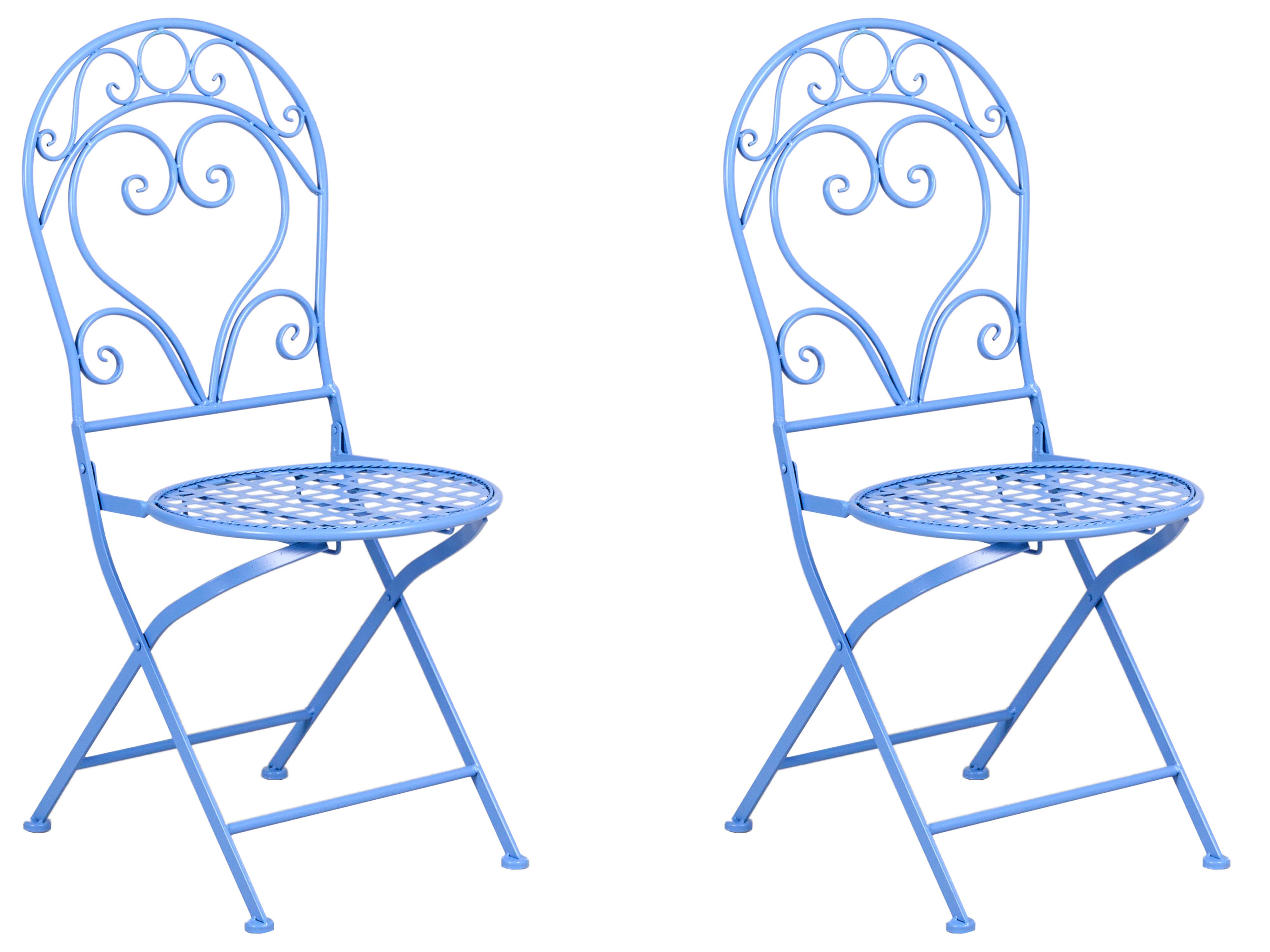 Bistroset ALBINIA Metaal Blauw