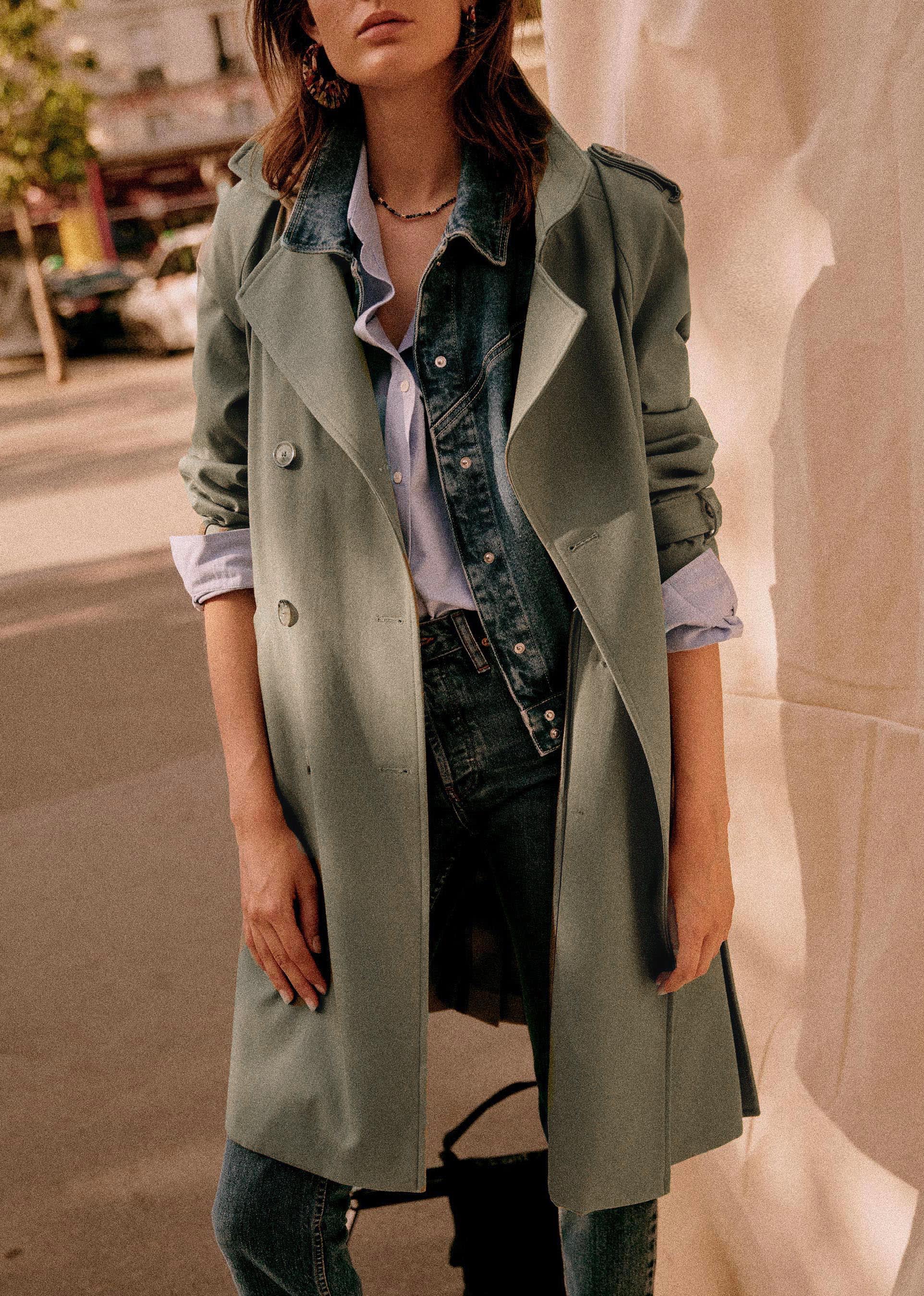 Trench Scott - Kaki - E-SHOP/VESTES 5905728