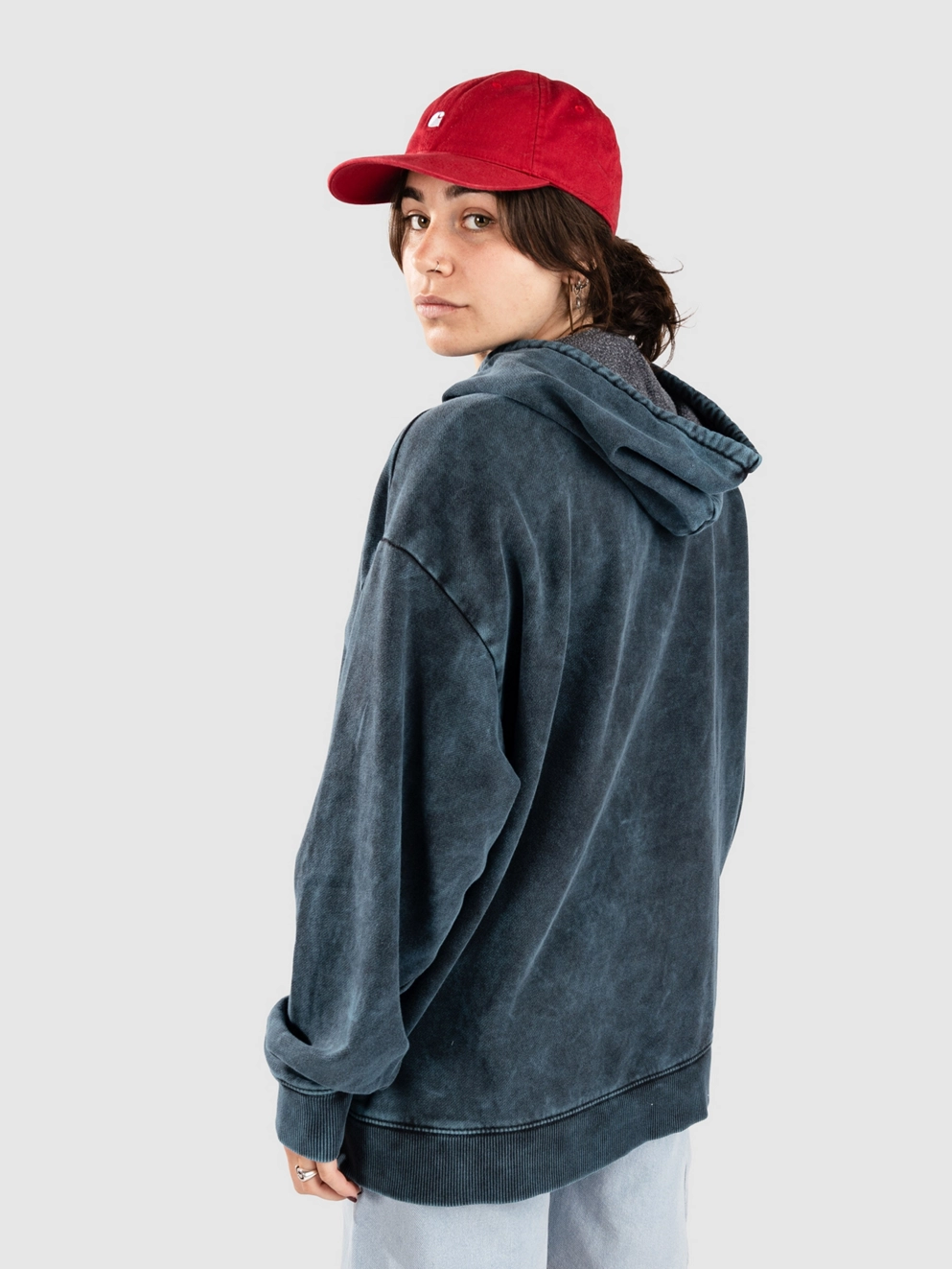 Vans Bleachers OS Zip Hoodie heritage blue